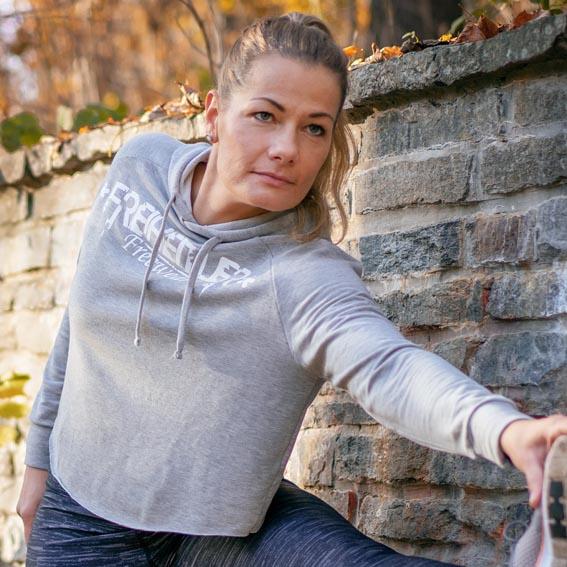 Sports Cross Hoodie Damen