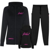 Premium Sports Set Pure Black Pink Damen Premium Sports Set Pure Black Pink Damen