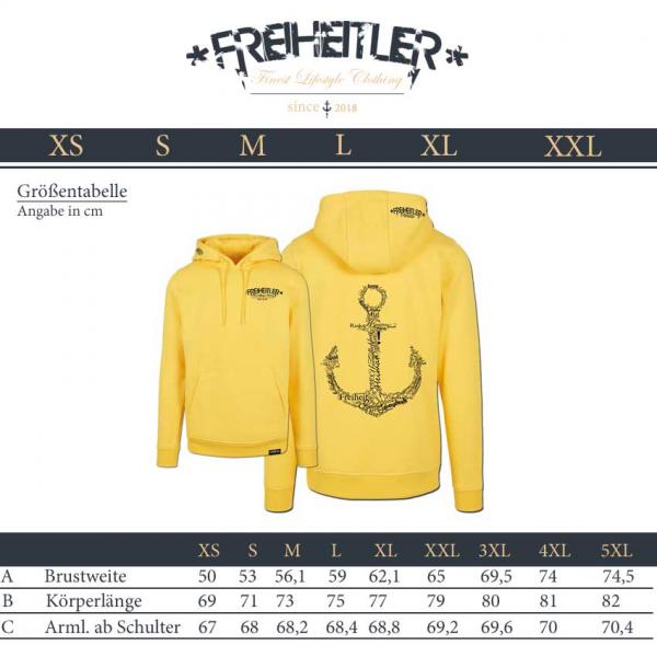 Werte Anker Hoodie Laub Unisex