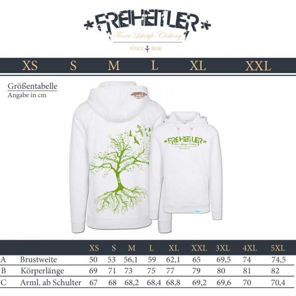 Nature Hoodie "29.565" Weiß Unisex