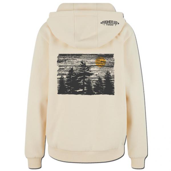 Holz Kuschel Hoodie Damen Sand
