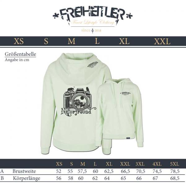 Naturfreund Relaxe Hoodie Damen Minze