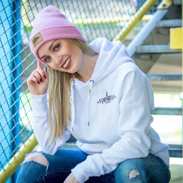 Premium Taube Hoodie Unisex weiß