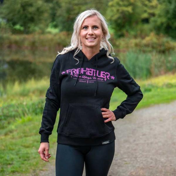 Werte Anker Hoodie "29.565" Schwarz Pink Unisex