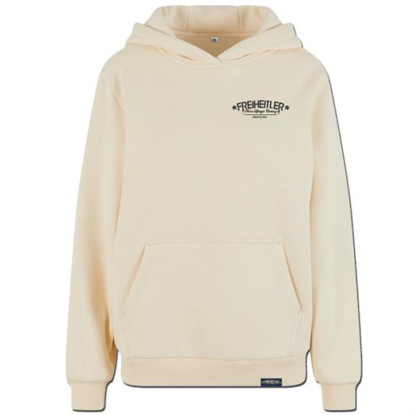 Holz Kuschel Hoodie Damen Sand
