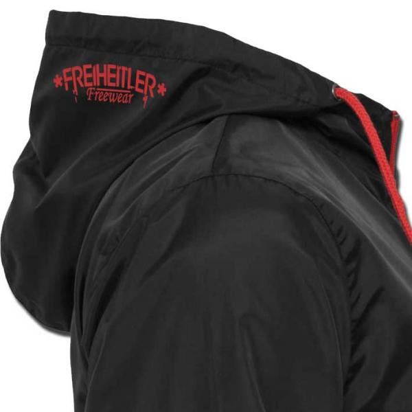 Windbreaker Black Red Stick Unisex