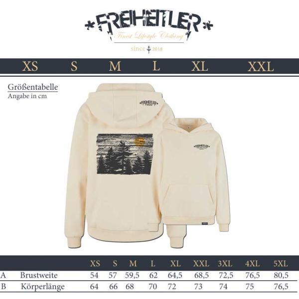 Holz Kuschel Hoodie Damen Sand