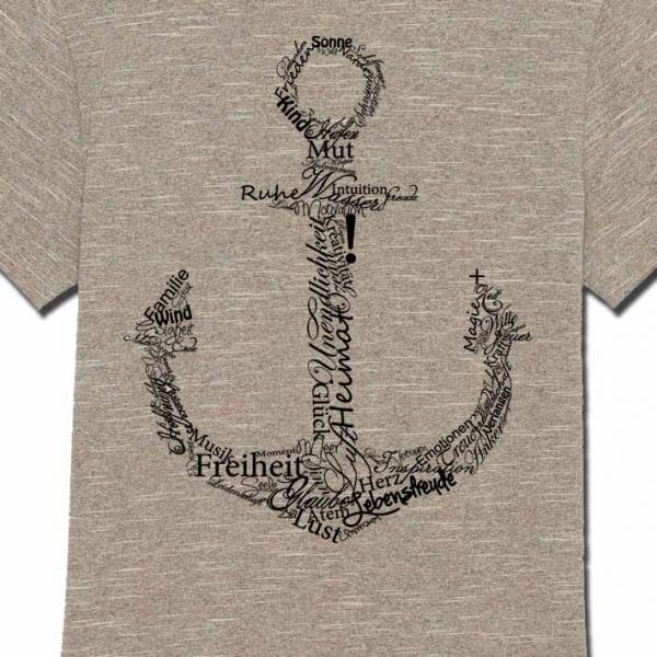 Bio Premium Werte Anker Girlie Wood