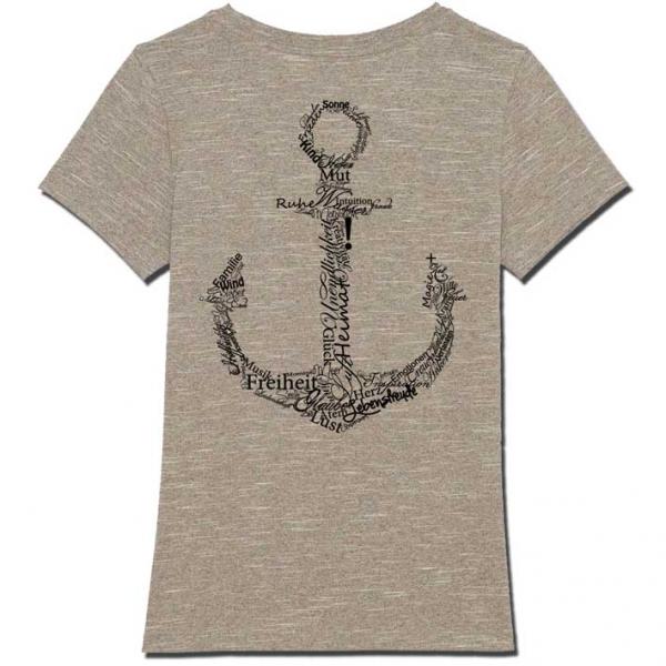 Bio Premium Werte Anker Girlie Wood