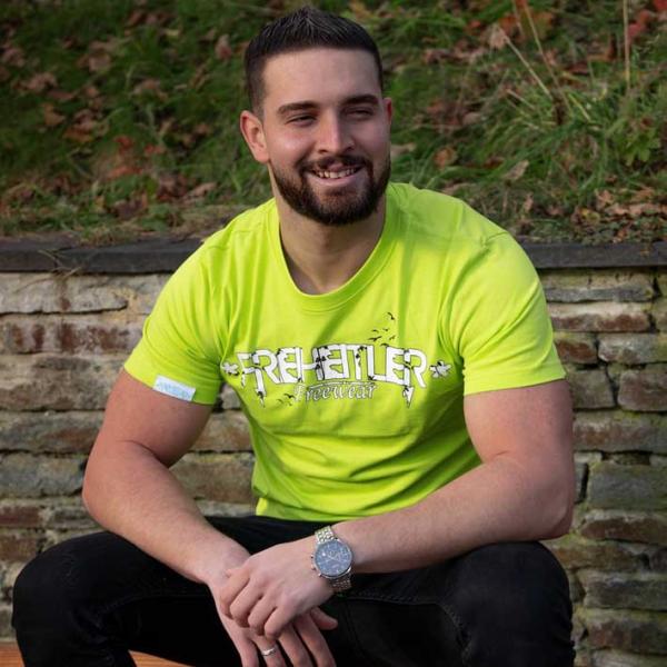 Birds Color Shirt Männer Gelb