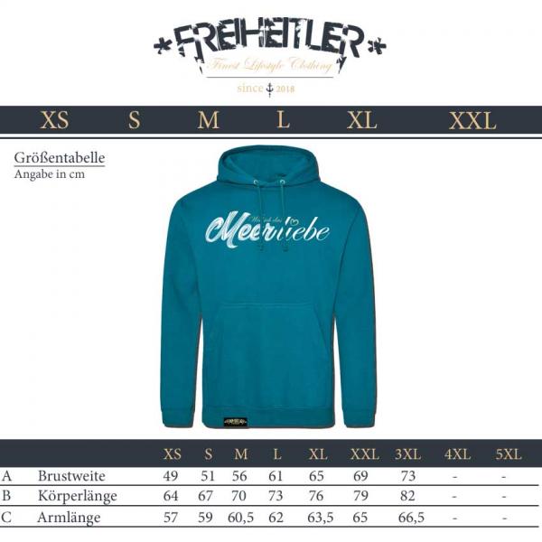 Meer liebe Hoodie Smaragd Unisex