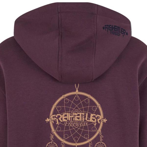 Traumfänger Kuschel Zipper Pflaume Unisex