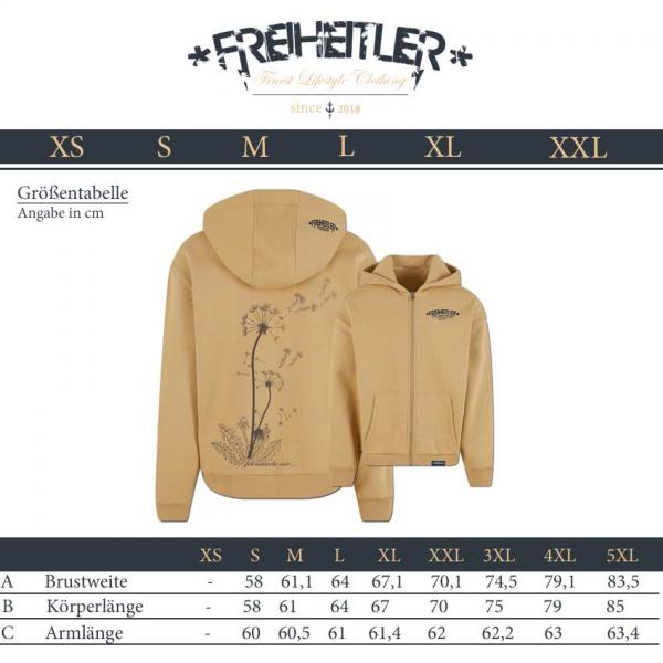 Pusteblume Kuschel Zipper Sand Unisex