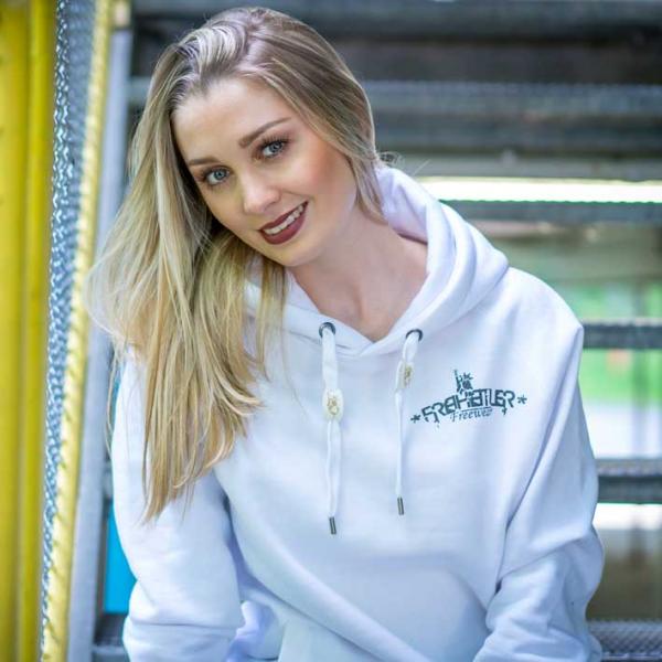 Premium Taube Hoodie Unisex weiß