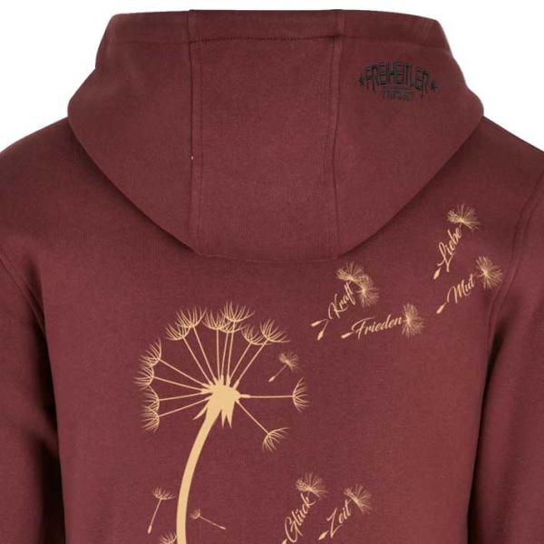 Bio Premium Pusteblume Hoodie Kirsche Unisex