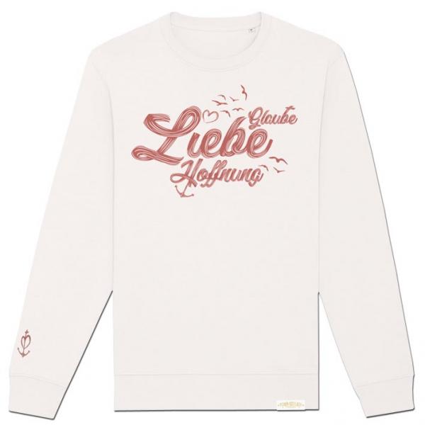 Bio Premium Glaube Liebe Hoffnung Sweater "29.565" Unisex Natur