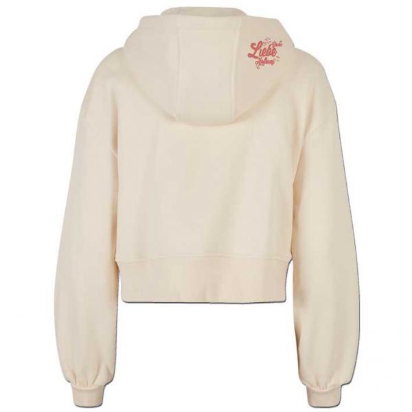 Oversized Zipper Glaube Liebe Hoffnung Damen Sand