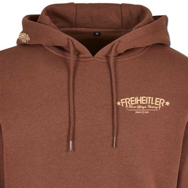 Holzscheibe Hoodie Braun Unisex