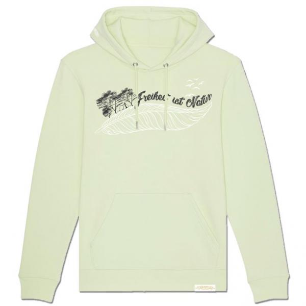 Bio Premium Freiheit ist Natur Hoodie "29.565" Unisex Lightmint