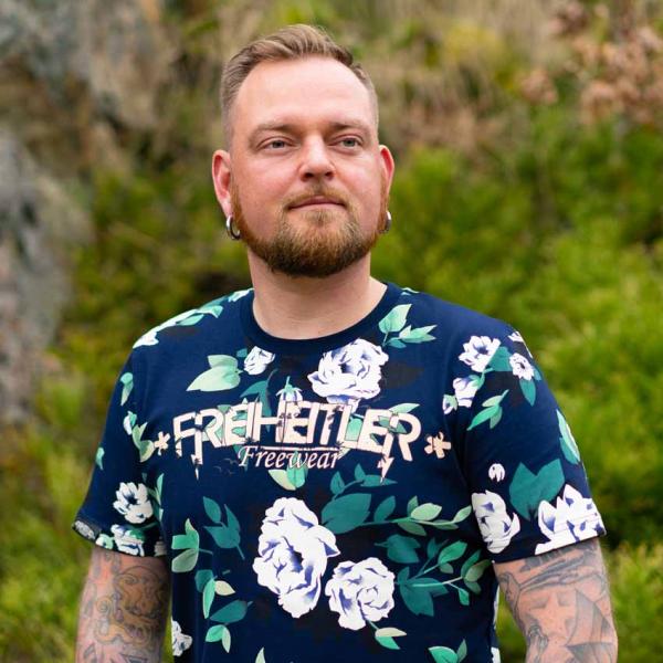 Bio Premium Shirt Flowers Unisex