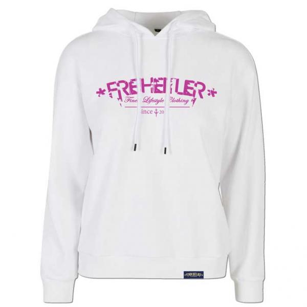 Metatrons Würfel Relaxe Hoodie Damen Weiß