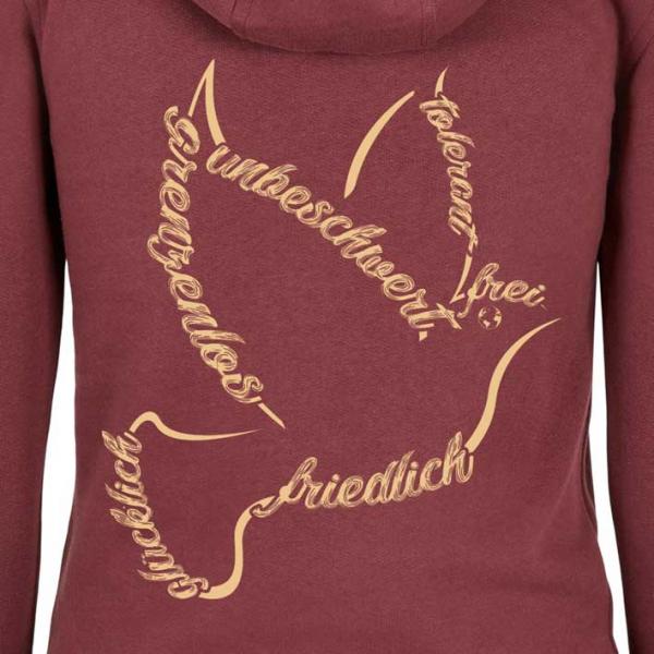 Bio Premium Ladies Hoodie Taube Cherry