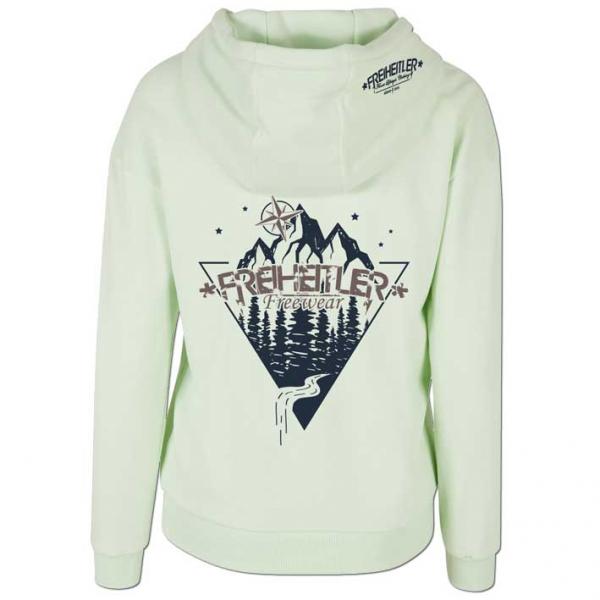 Abenteuer Relaxe Hoodie Damen Minze