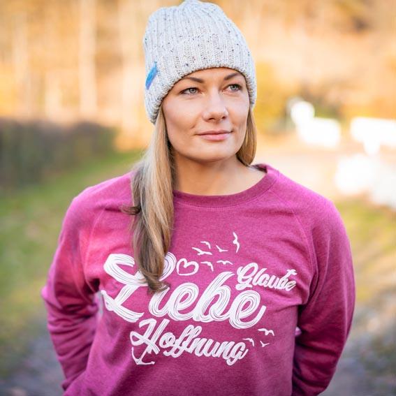 Bio Premium Glaube Liebe Hoffnung Sweater Unisex