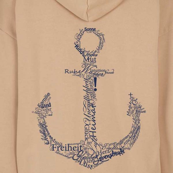 Luxury Werte Anker Oversized Hoodie Unisex