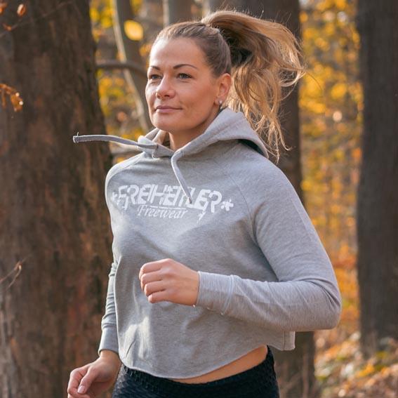 Sports Cross Hoodie Damen