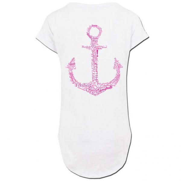 Werte Anker Long Girlie "29.565" Weiß Damen