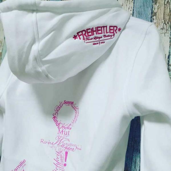 Werte Anker Hoodie "29.565" Weiß Damen