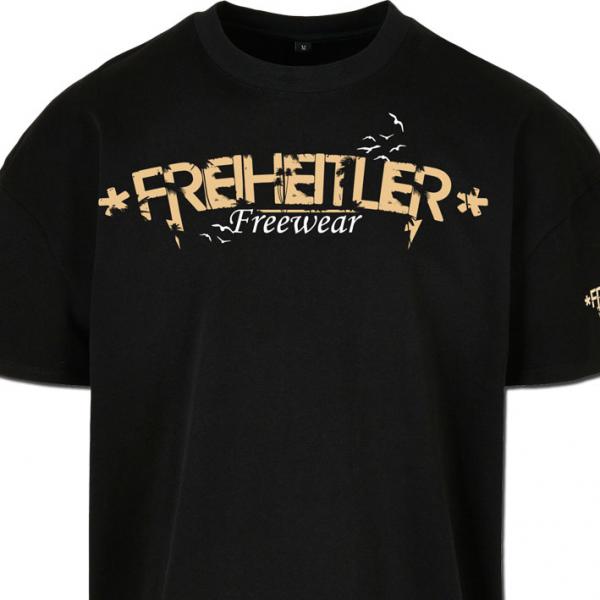 Luxury Oversized T Black Birds Unisex