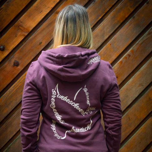 Bio Premium Ladies Hoodie Taube Cherry