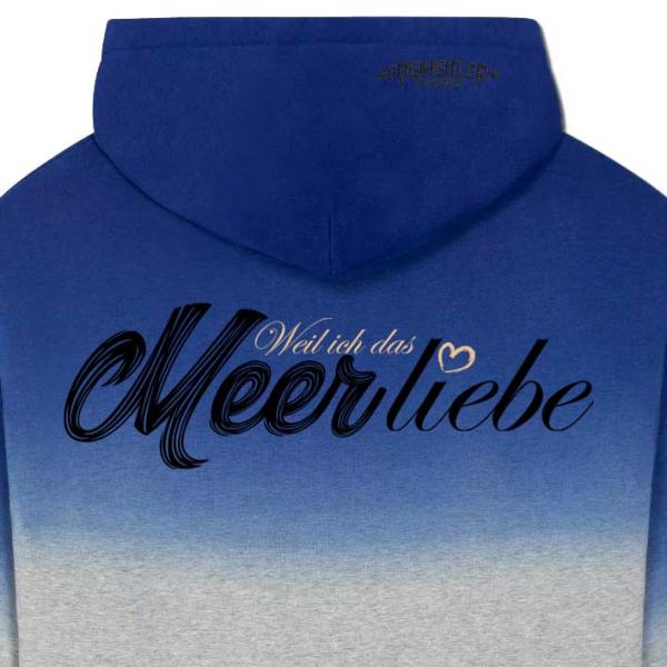 Bio Premium Meer liebe Hoodie Atlantik Unisex
