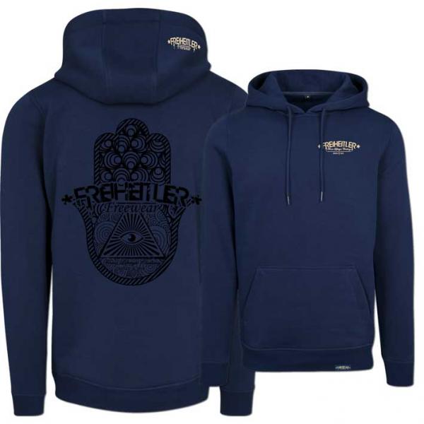 Hand Hoodie Unisex Navy