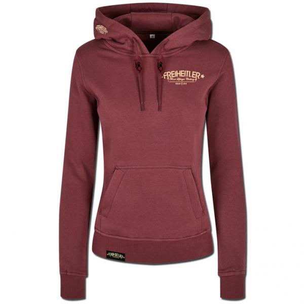 Bio Premium Ladies Hoodie Taube Cherry