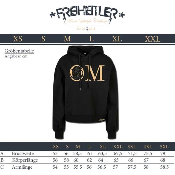 Bio Premium OM Oversized Ladies Hoodie BLACK