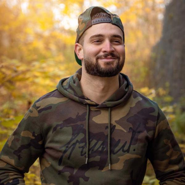 Bio Premium Signatur Camo Hoodie Unisex