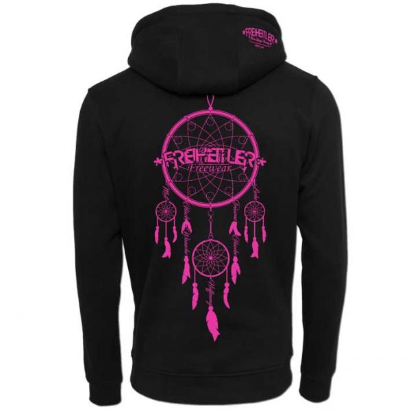 Traumfänger Hoodie Schwarz Pink Unisex