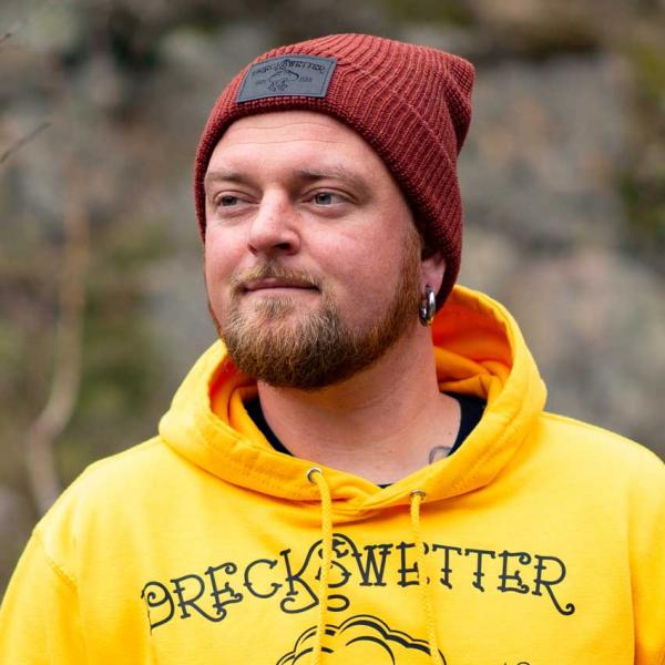 Dreckswetter Strickbeanie Rost