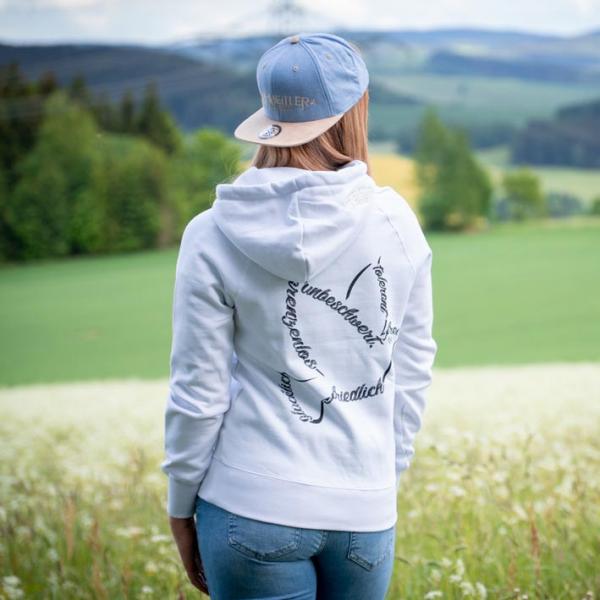 Premium Taube Hoodie Unisex weiß