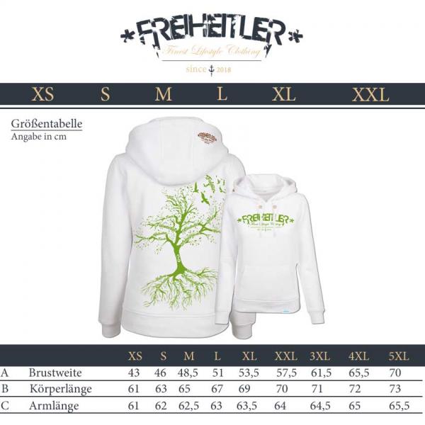 Nature Hoodie "29.565" Weiß Damen
