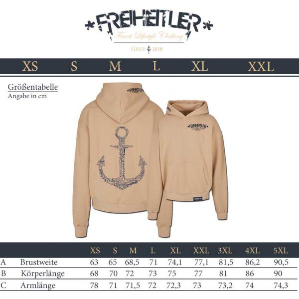 Luxury Werte Anker Oversized Hoodie Unisex