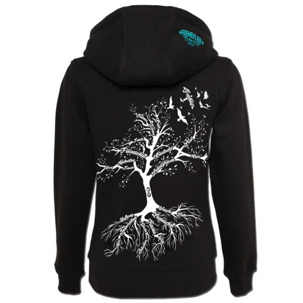 Nature Hoodie "29.565" Schwarz Damen