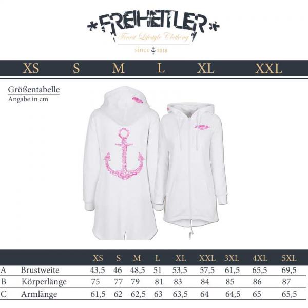 Werte Anker Sweat Parka Weiß Damen