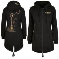 Pusteblume Sweat Parka Schwarz Damen Pusteblume Sweat Parka Schwarz Damen