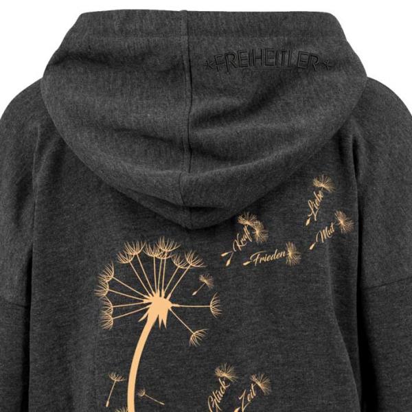 Pusteblume Oversized Hoodie Damen Dark