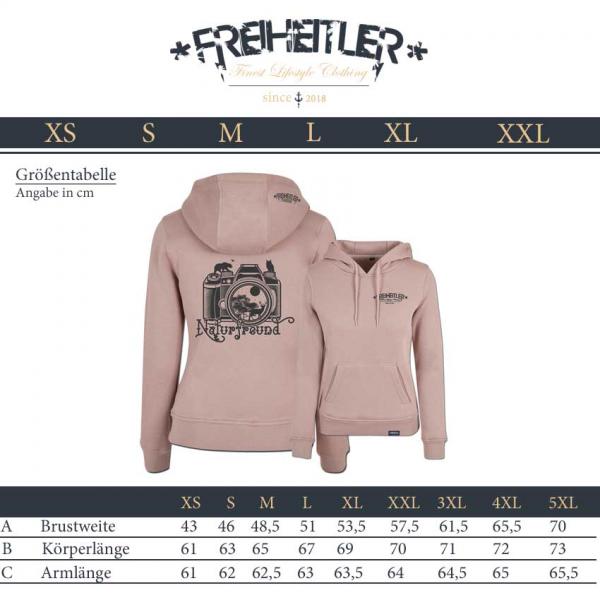 Naturfreund Hoodie Damen Salz