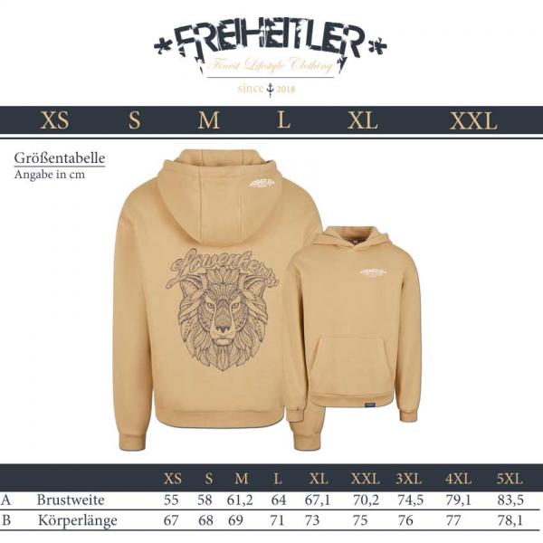 Löwenherz Kuschel Hoodie Beige Unisex
